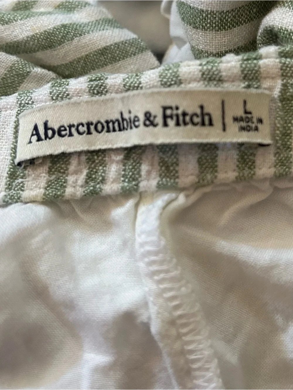 Matching Set Sage & White Abercrombie
